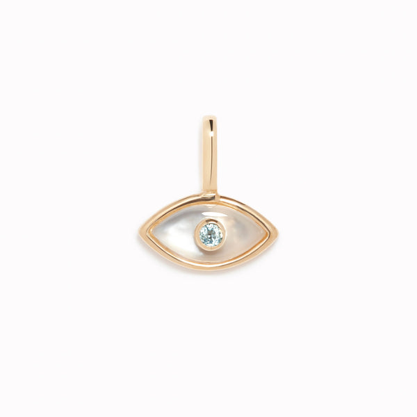 Evil Eye Charm 14k Gold | Linjer Jewelry