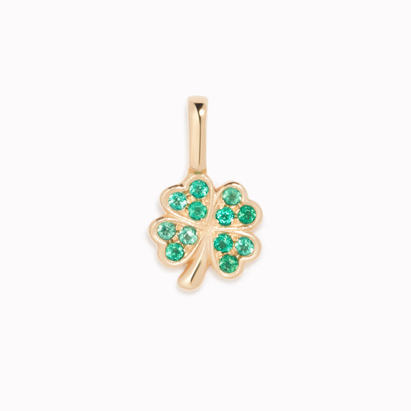 Four Leaf Clover Charm 14k Gold | Linjer Jewelry