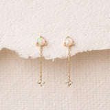 Opal Dangle Earrings 14k Gold - Engla