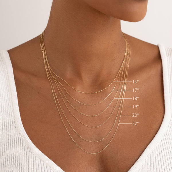 14k Gold Necklace Extender (4 inches) | Linjer Jewelry
