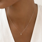 Marquise Diamond Necklace White Gold - Aletta