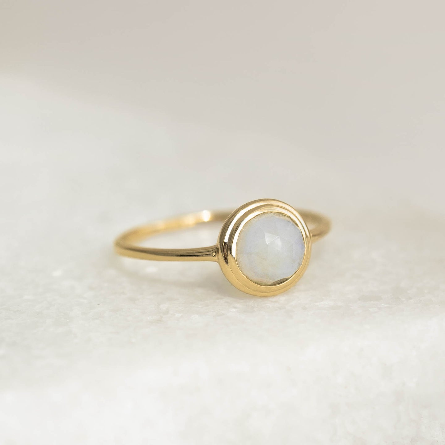 Moonstone Ring 14k Gold - Zosia
