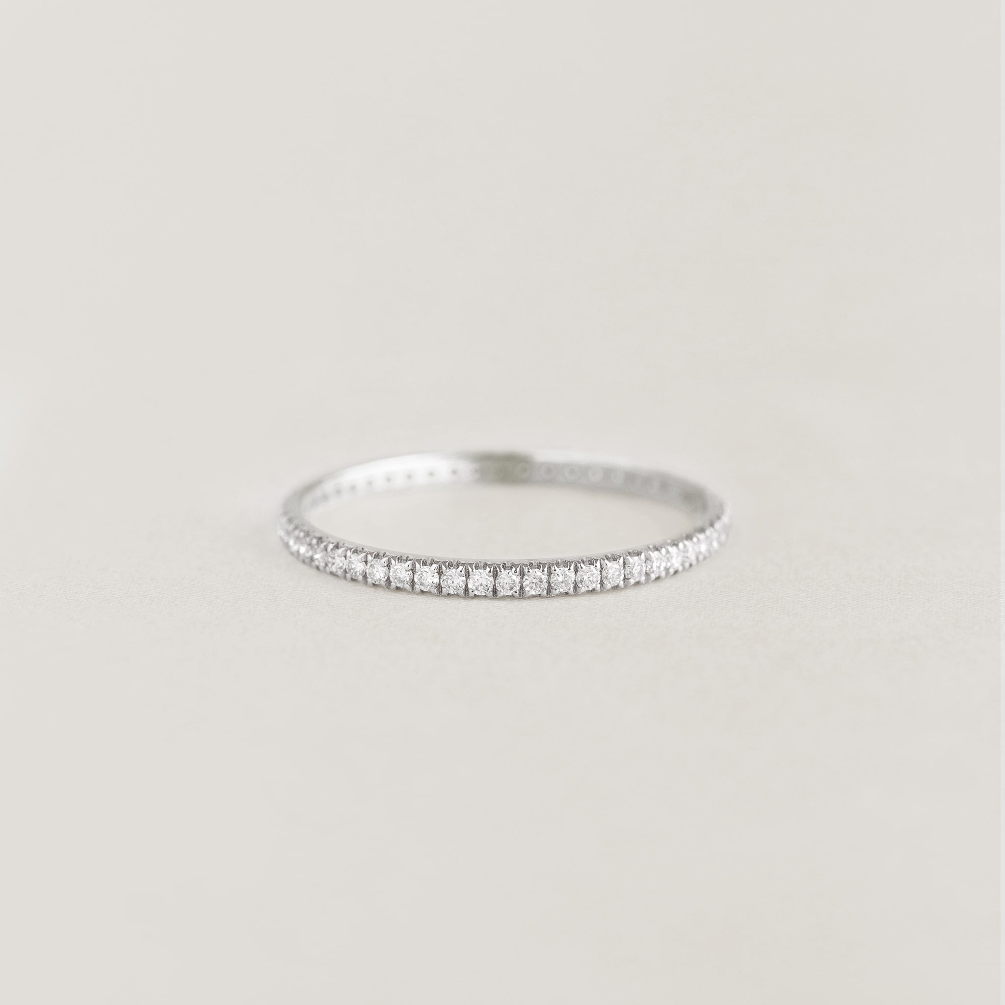 Lab Grown Diamond Eternity Ring White Gold | Linjer Jewelry