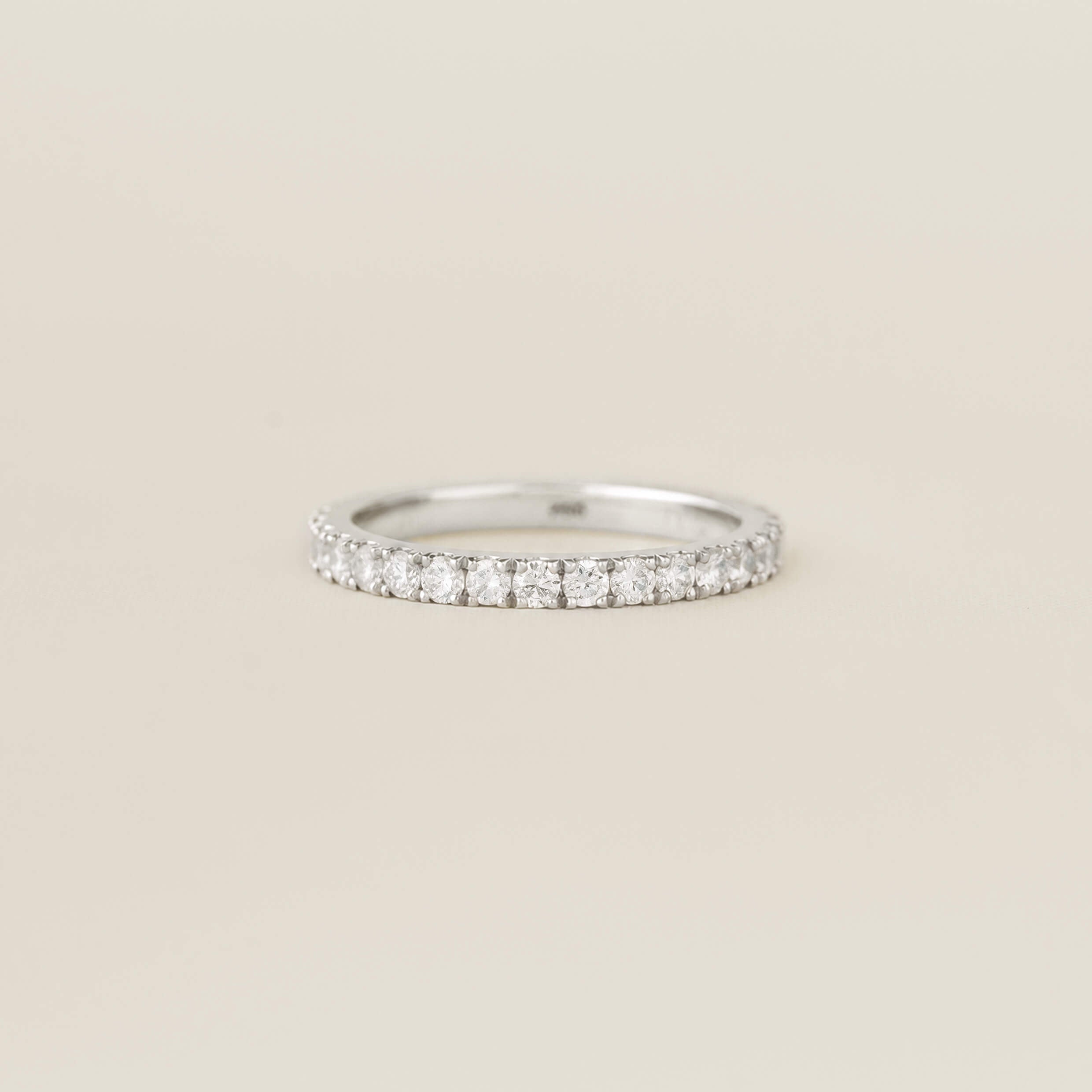 Lab Grown Diamond Eternity Ring 14k White Gold - Birgitta | Linjer