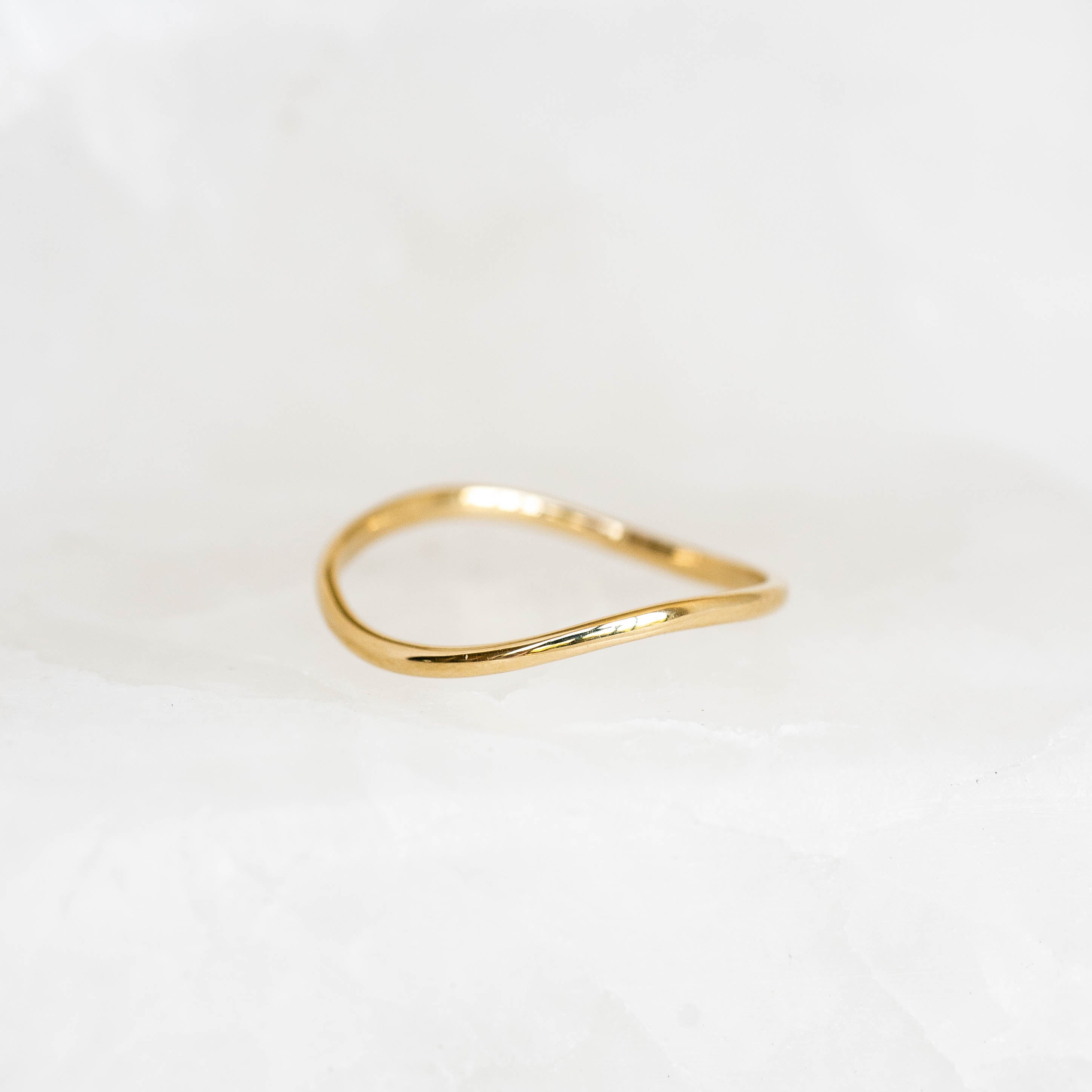 Pointless Journey PJ RING GOLDサイズ22 Wavy Ring 14k Gold - Brielle | Linjer Jewelry