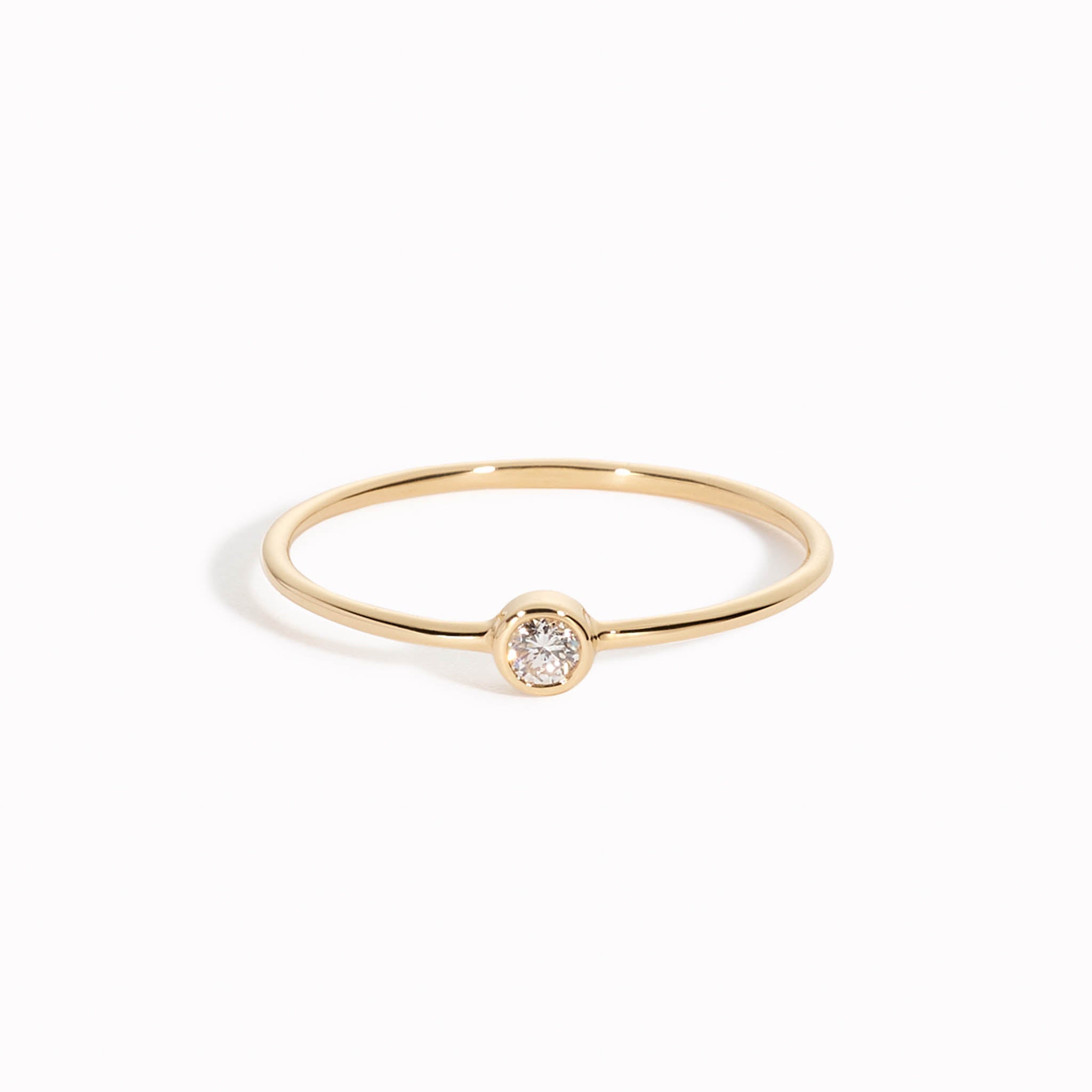 Diamond Ring (Bezel Set) - Anja | Linjer Jewelry
