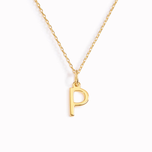 P, Gold Vermeil