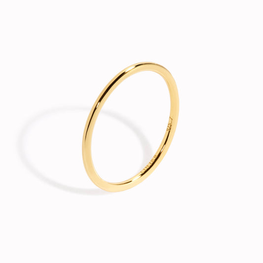 Gold vermeil stacking ring