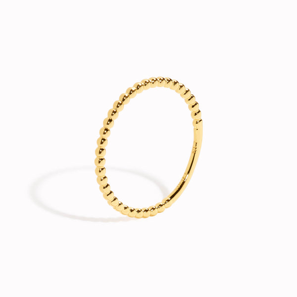 Single Beaded Stackable Ring view 2