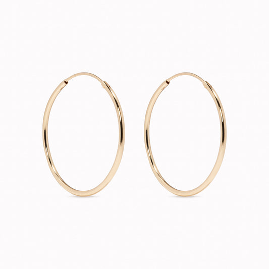14K gold hoops