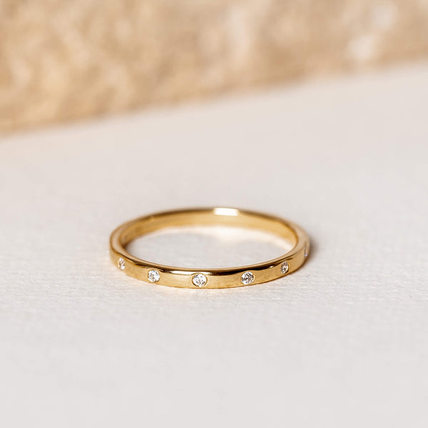 Single Beaded Stackable Ring view 4