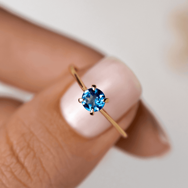 London Blue Topaz Ring - Lilly - 6