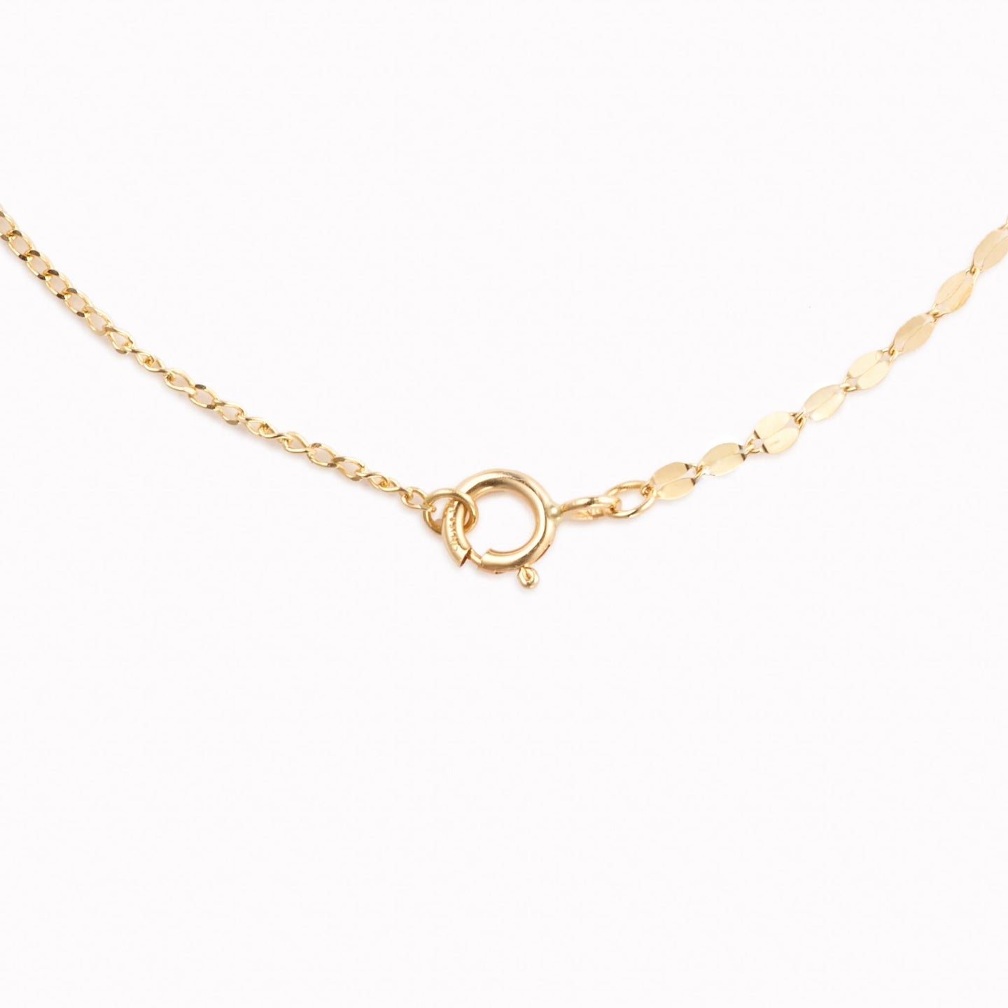 Petal chain necklace in 14k solid gold