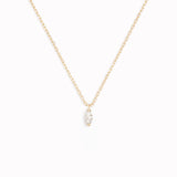 Marquise Diamond Necklace 14k Gold - Aletta