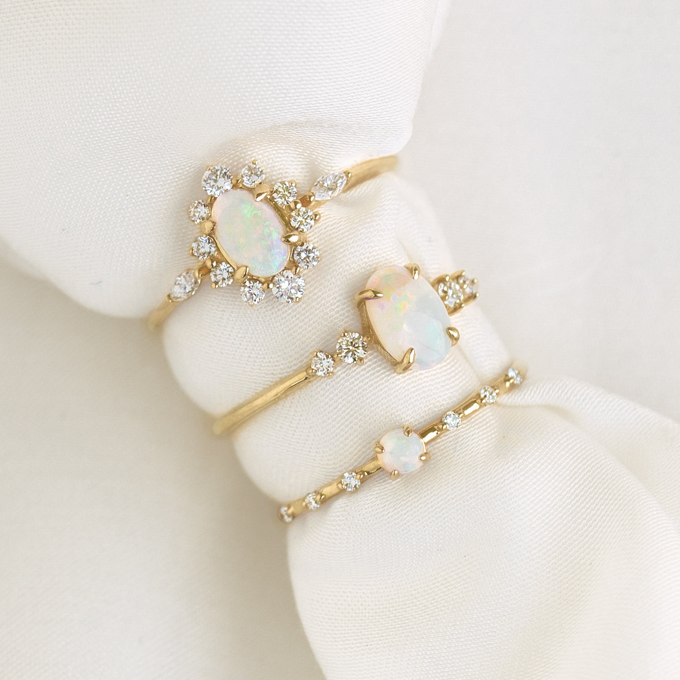 Opal and Diamond Ring - Inez