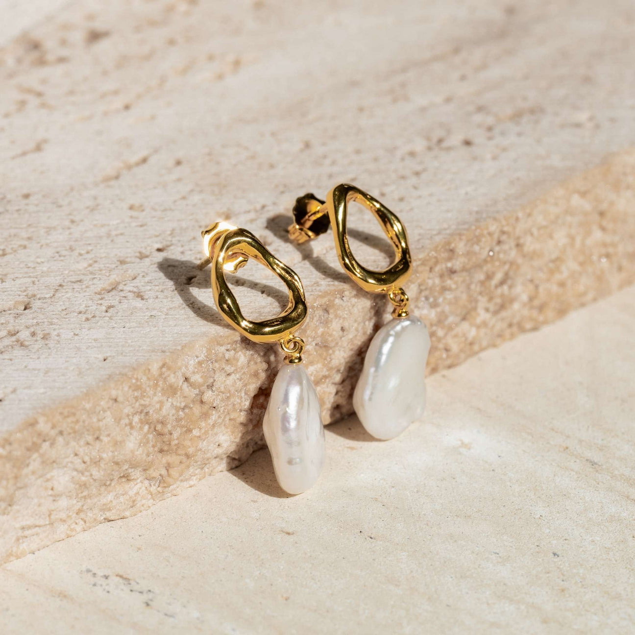 Keshi Pearl Earrings - Adriana | Linjer Jewelry