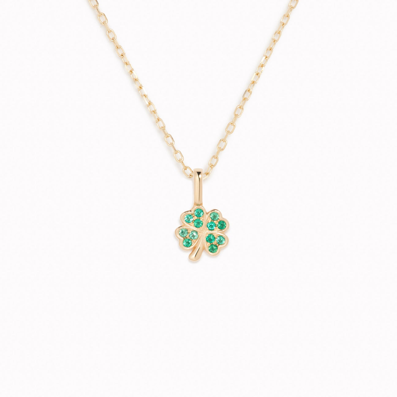 Four Leaf Clover Charm 14k Gold | Linjer Jewelry