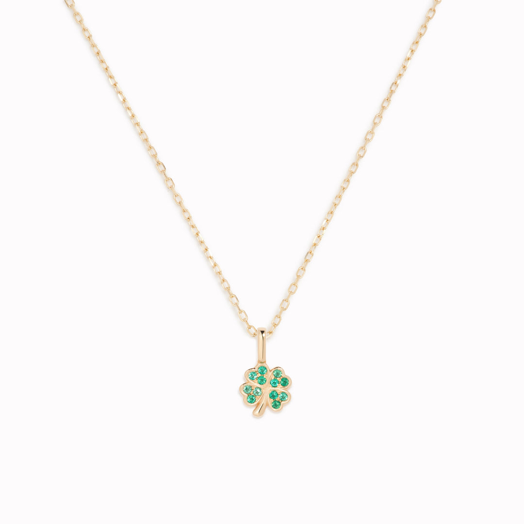 Four Leaf Clover Charm 14k Gold | Linjer Jewelry