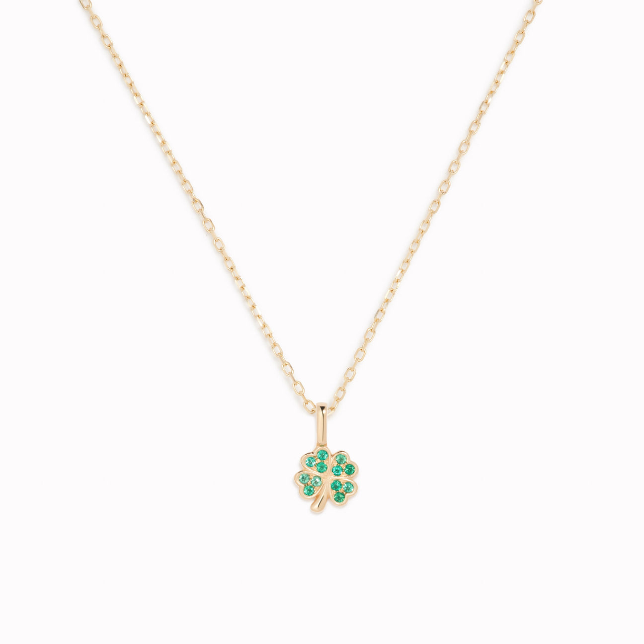 Four Leaf Clover Charm 14k Gold | Linjer Jewelry