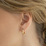 Chunky Huggie Hoop Earrings -  Dione