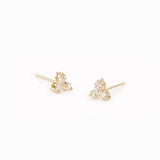14k Yellow Gold Diamond Stud Earrings - Trillium
