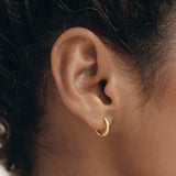 Gold Huggie Earrings Set