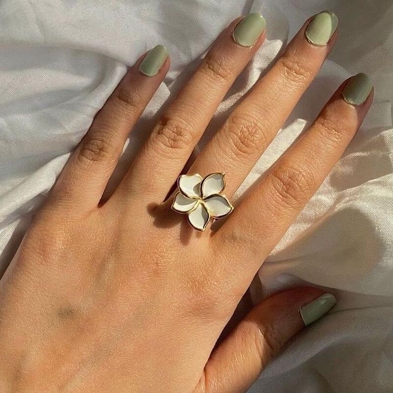 Flower Ring - Plumeria | Linjer Jewelry
