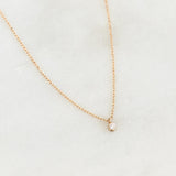 Diamond Pendant Necklace 14k Gold - Athena