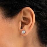 Diamond Earrings - 1 Carat Miracle Plate