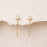 Opal Dangle Earrings 14k Gold - Engla
