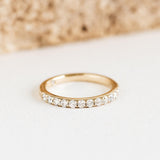 Diamond Half Eternity Ring 14k Gold - Isa
