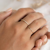 Graduated Diamond Ring 14k Gold - Ophelia