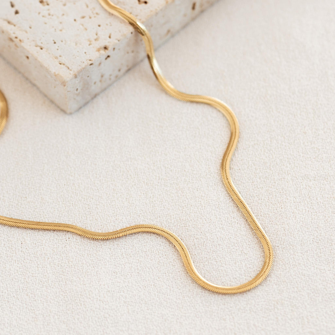 Snake Chain Necklace | Linjer Jewelry
