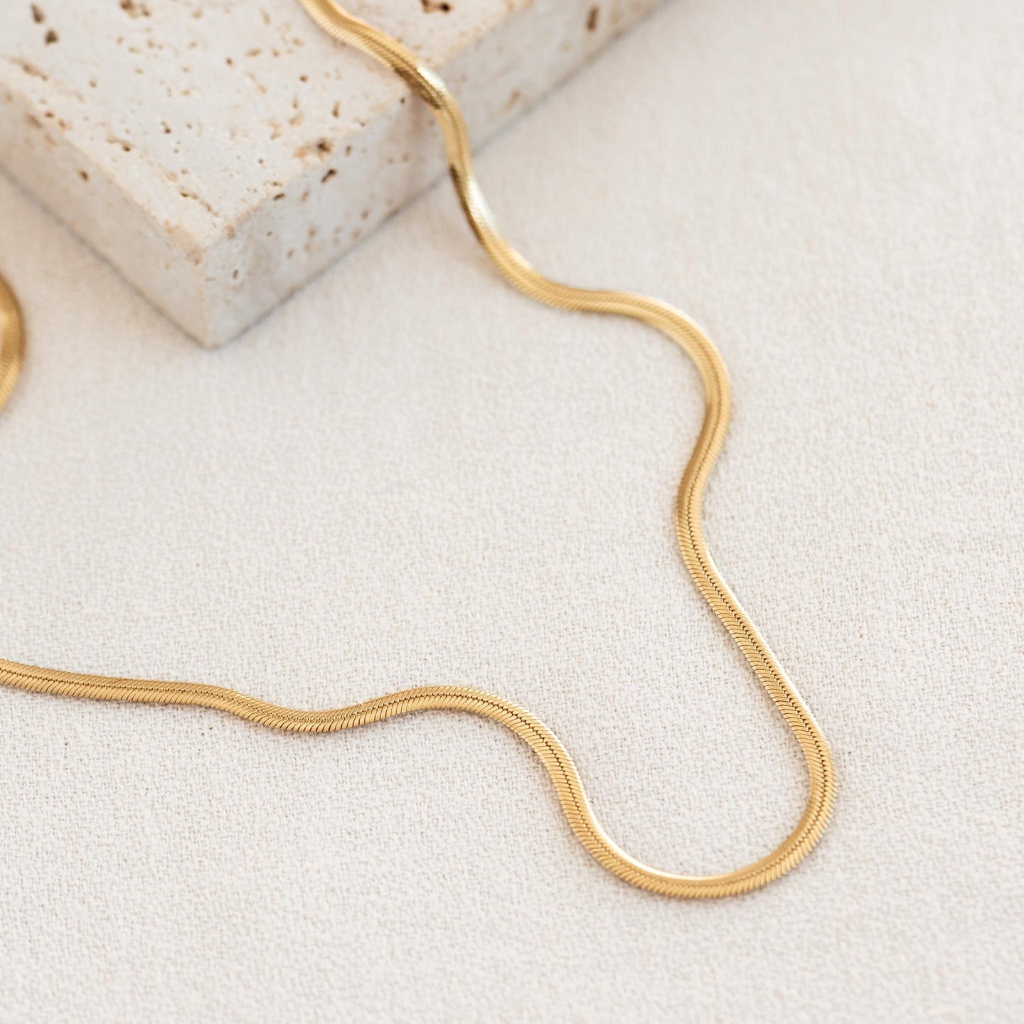 Snake Chain Necklace | Linjer Jewelry