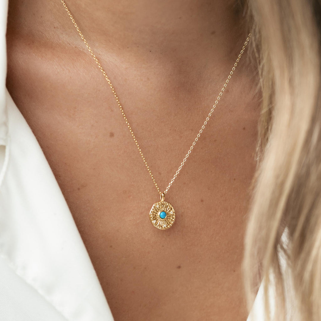 Gold Coin Necklace - Odina | Linjer Jewelry