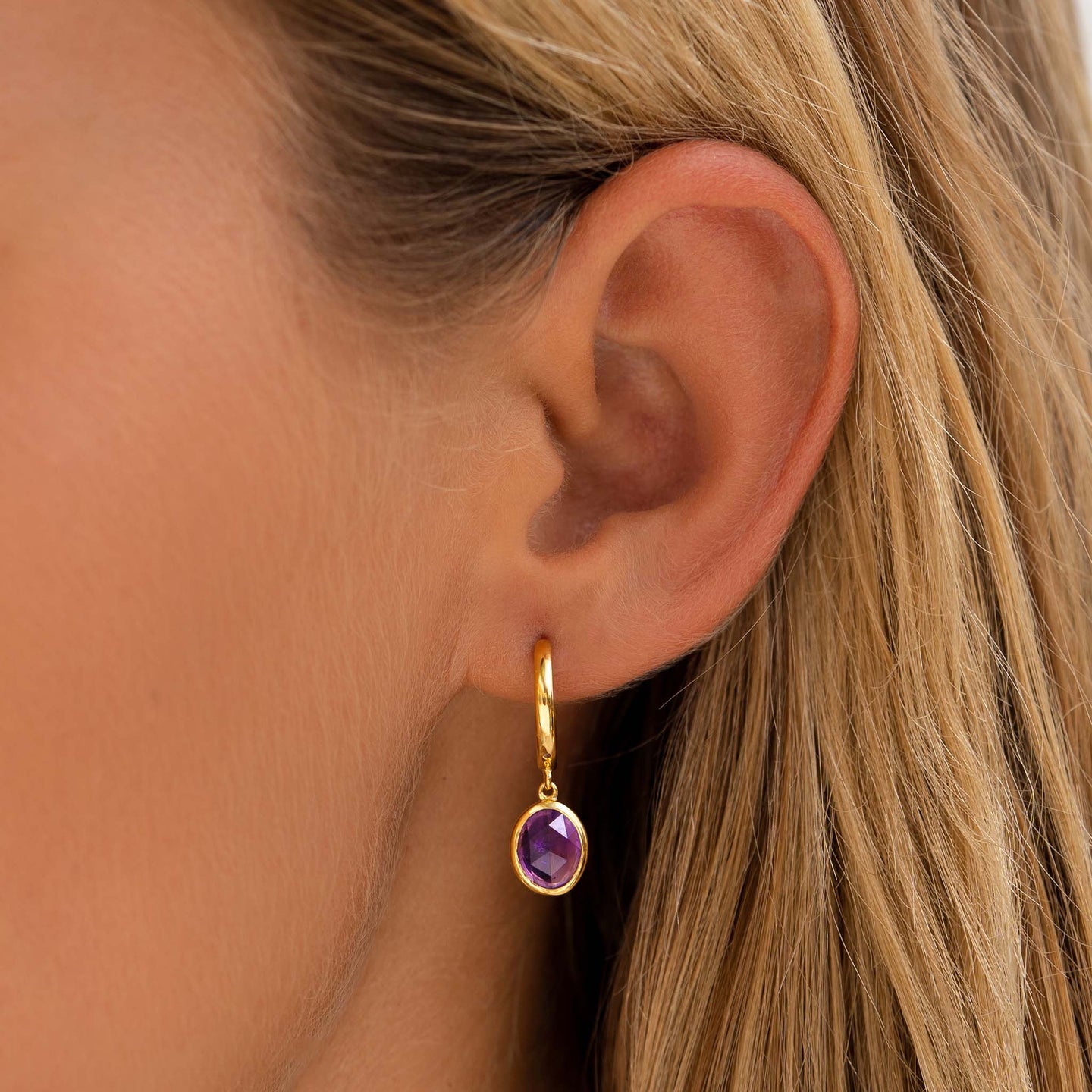Amethyst Earrings - Clara