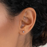 December Birthstone Stud Earrings 14k Gold - Tanzanite