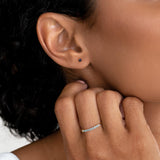 September Birthstone Stud Earrings 14k Gold - Blue Sapphire