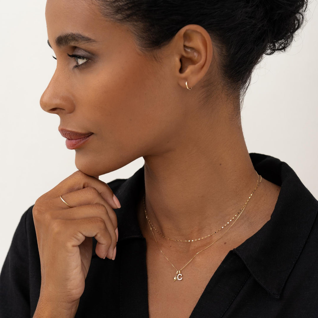 Diamond Star Charm 14k Gold | Linjer Jewelry