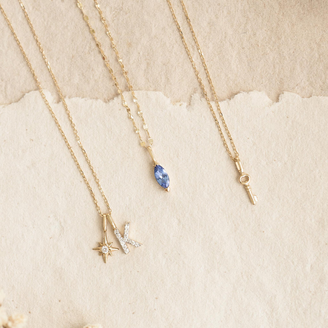 Key Charm 14k Gold | Linjer Jewelry