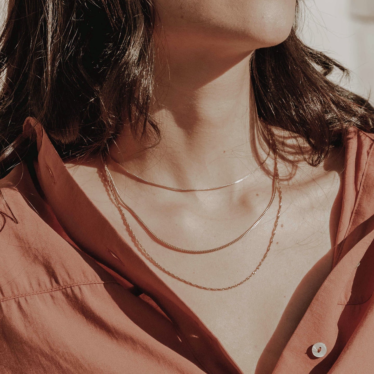Silver Singapore Chain - Leknes | Linjer Jewelry