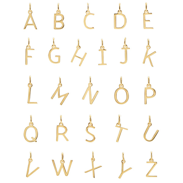 V Necklace / Gold Initial Necklace | Linjer Jewelry