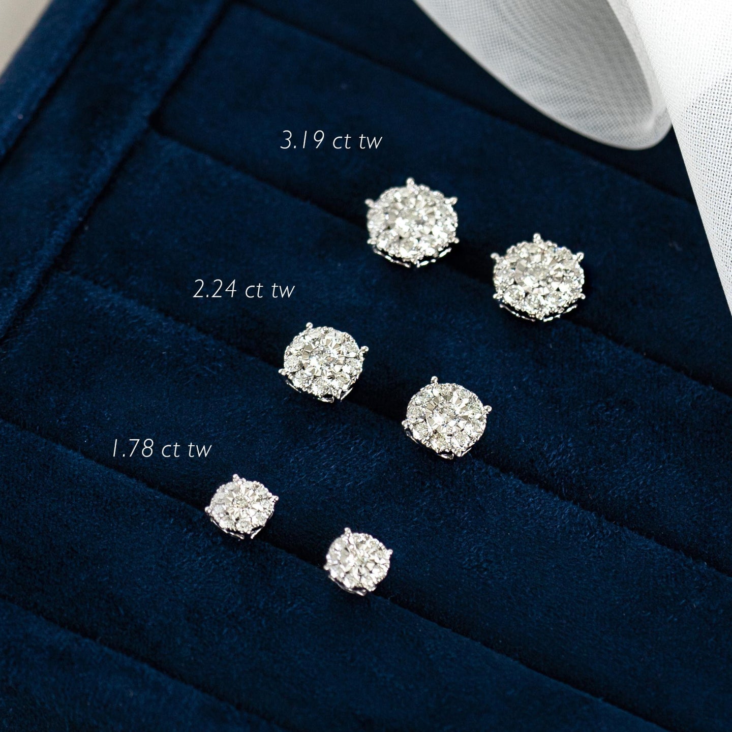 Diamond Earrings - 3 Carat Miracle Plate