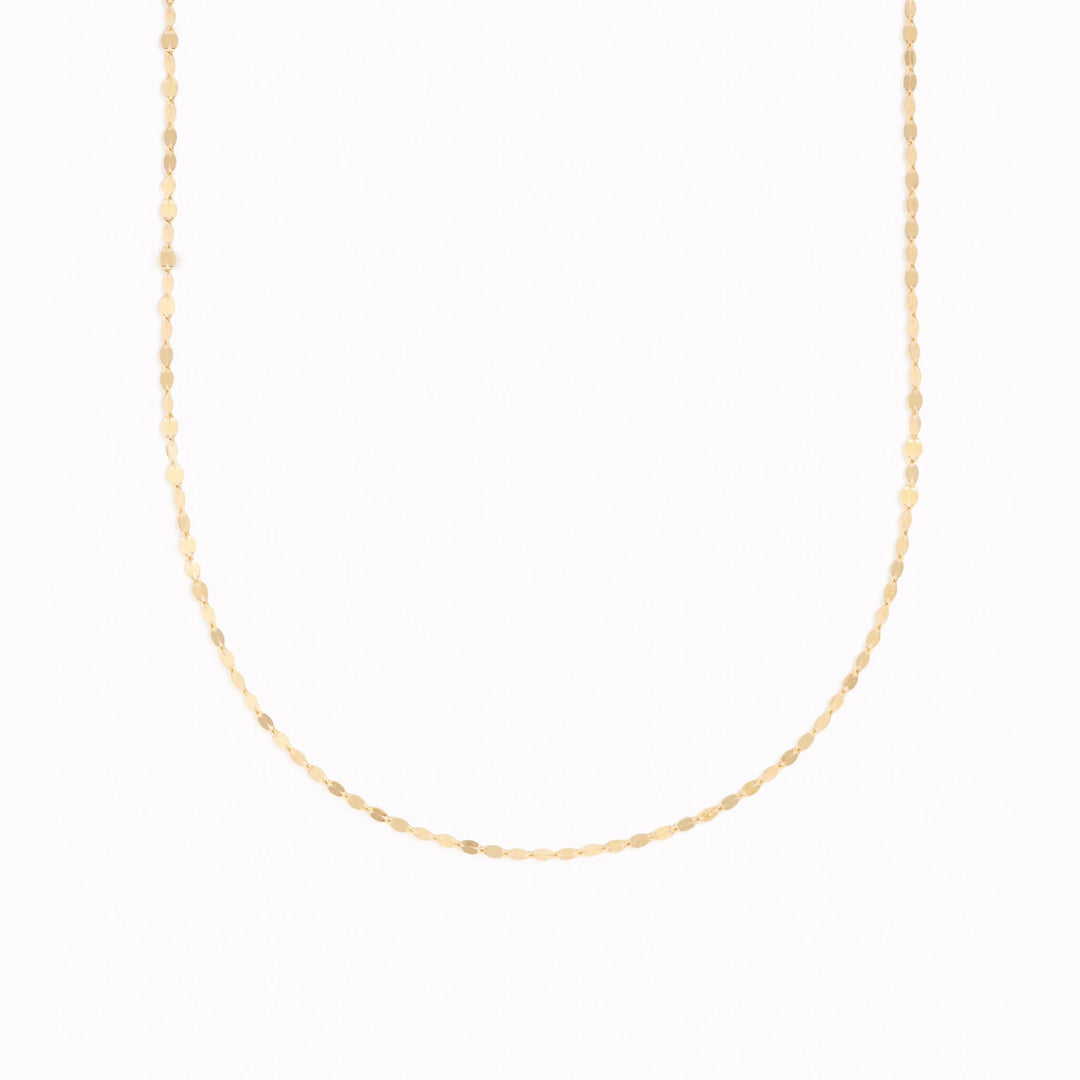 14k Gold Petal Chain Necklace - Fleur