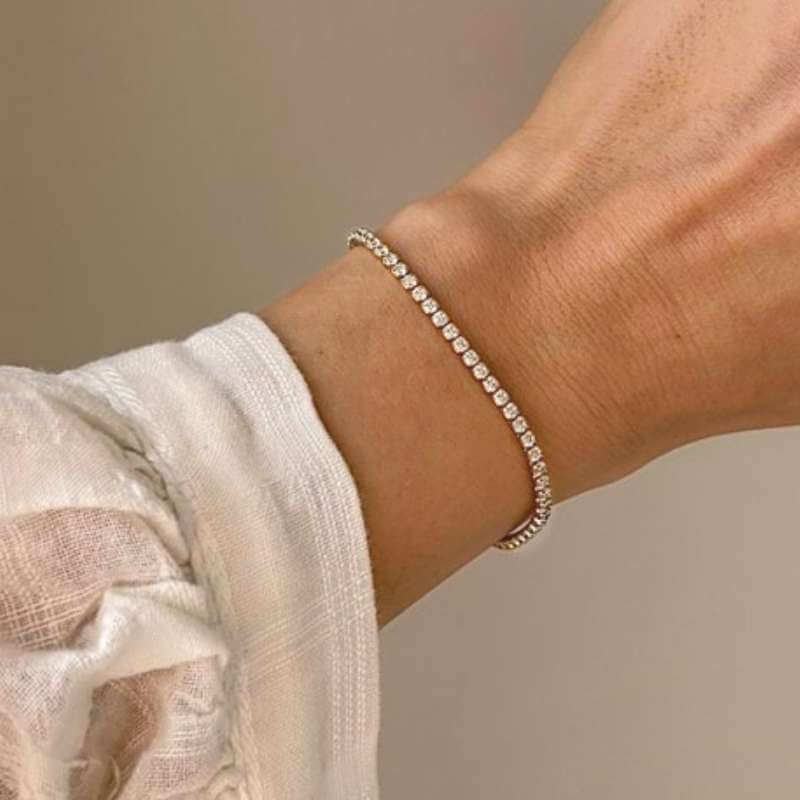 Tennis Bracelet Silver – Linjer