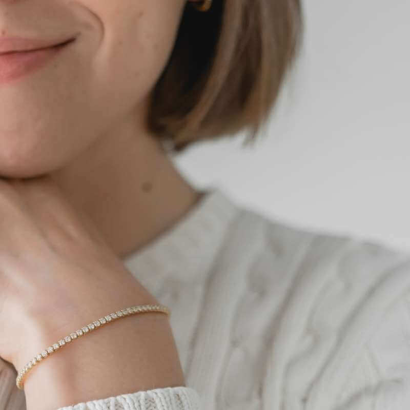 Tennis Bracelet Silver – Linjer