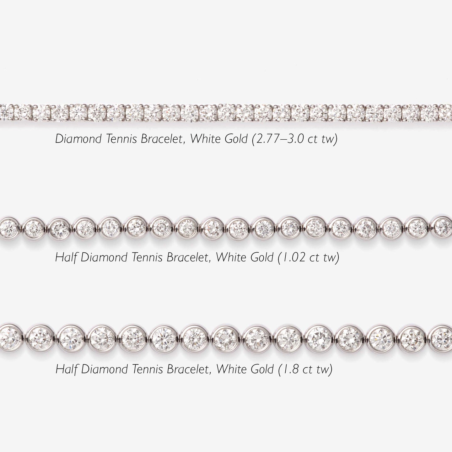 Diamond Tennis Bracelet 14k White Gold (2.77 ct tw, 6.5 inches)