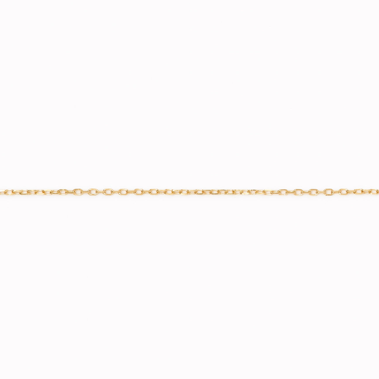 14k Gold Cable Chain Necklace (16 inches) - Tyra | Linjer Jewelry