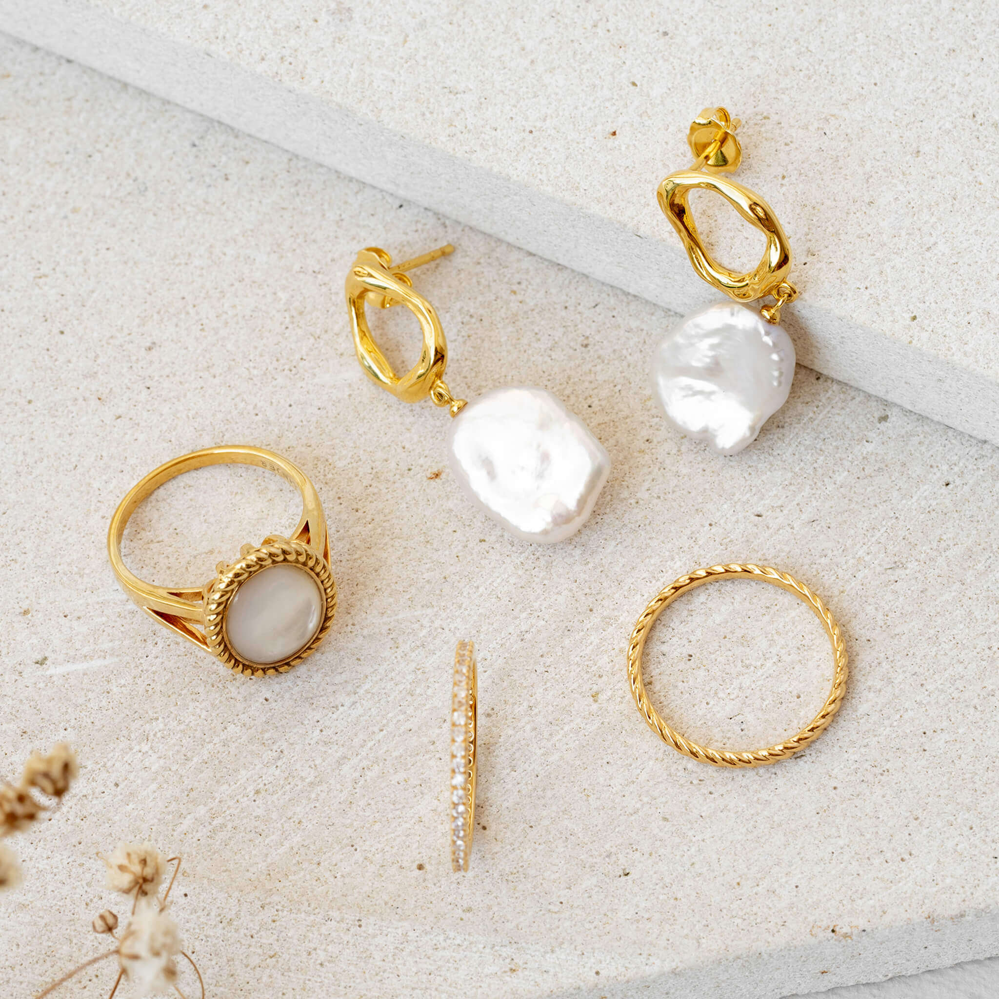 Keshi Pearl Earrings - Adriana | Linjer Jewelry
