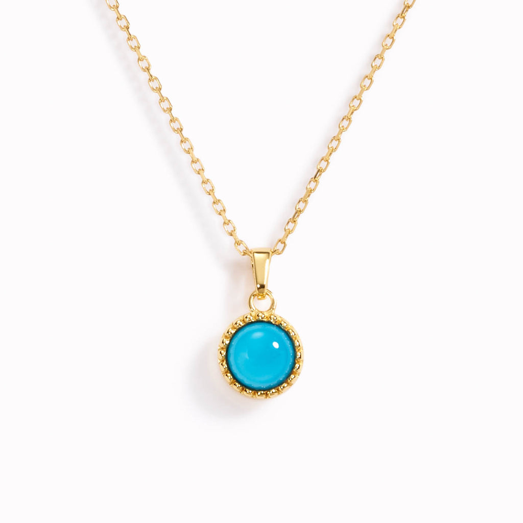 December Birthstone Necklace - Turquoise | Linjer Jewelry